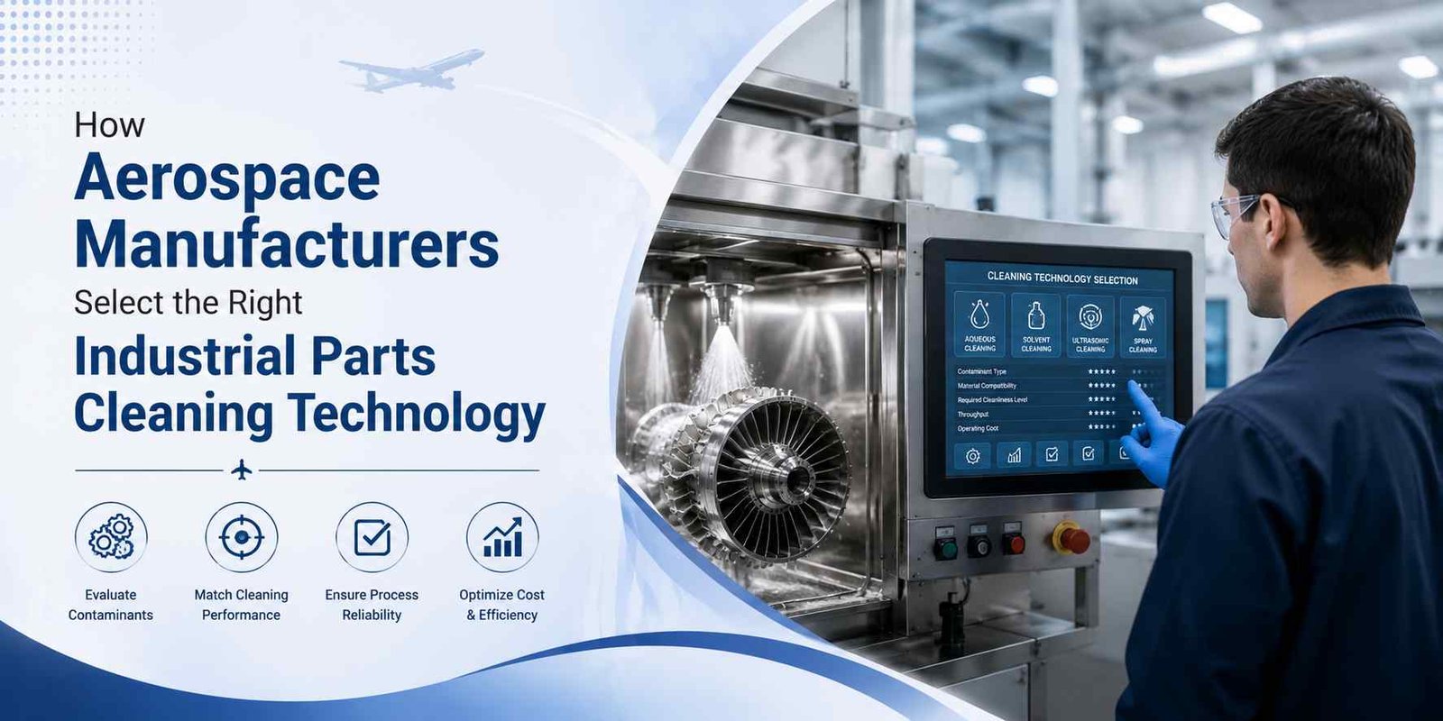How Aerospace Manufacturers Select the Right Industrial Parts Cleaning Technology - Ecoclean India