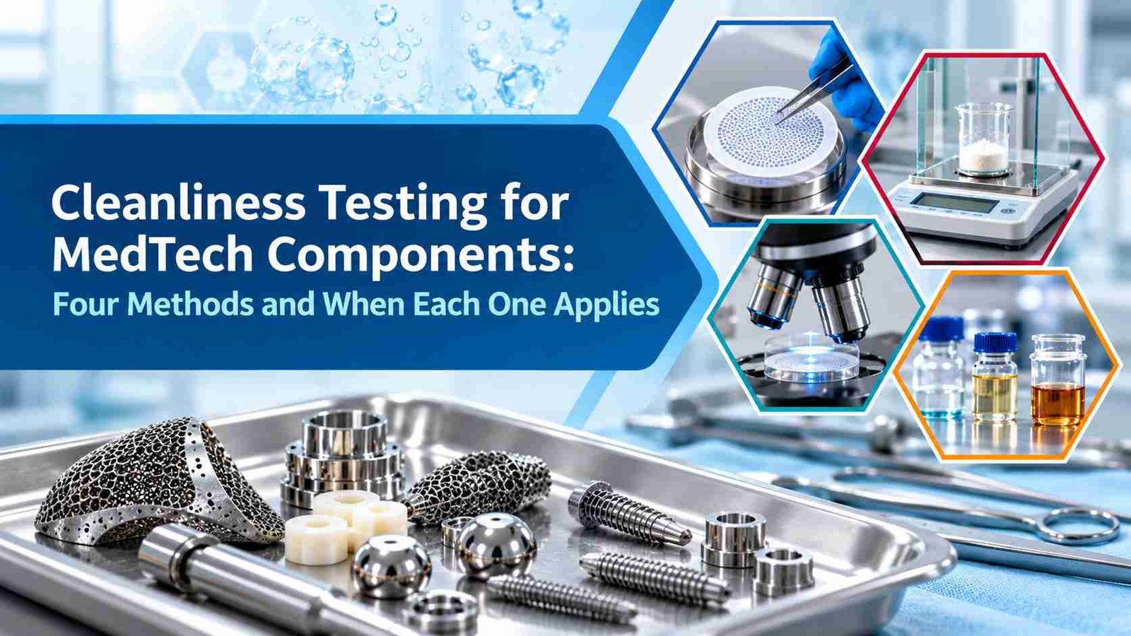 Cleanliness Testing for MedTech Components: Four Methods and When Each One Applies - Ecoclean India