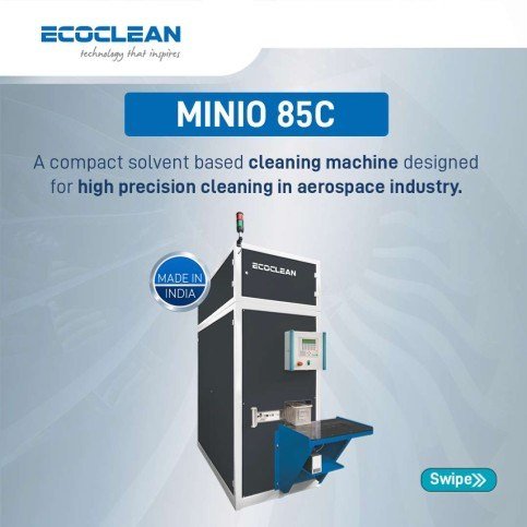 Minio 85C Compact Solvent-Based Cleaning for Aerospace Precision Components - Ecoclean India - 1